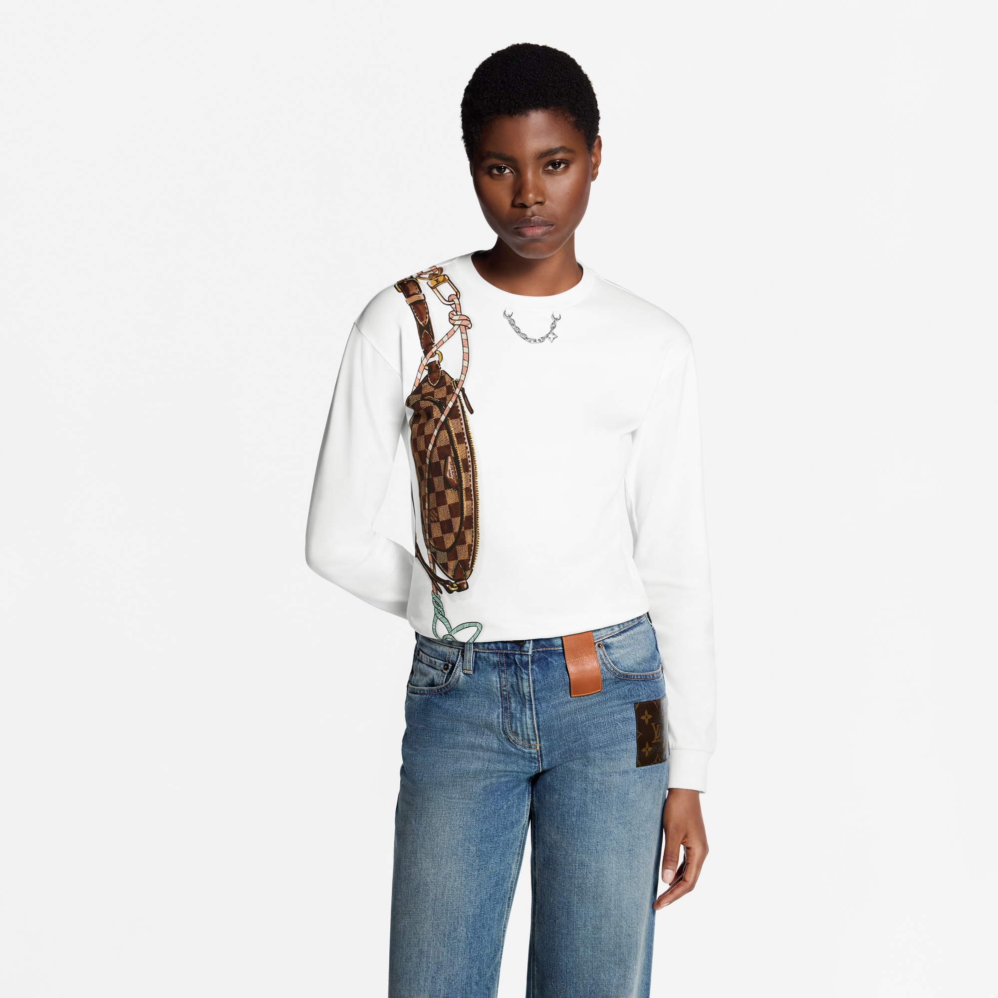 Keepit Print Long-Sleeved T-Shirt - Women - Ready-to-Wear | LOUIS